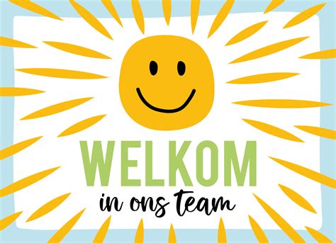 Welkom .